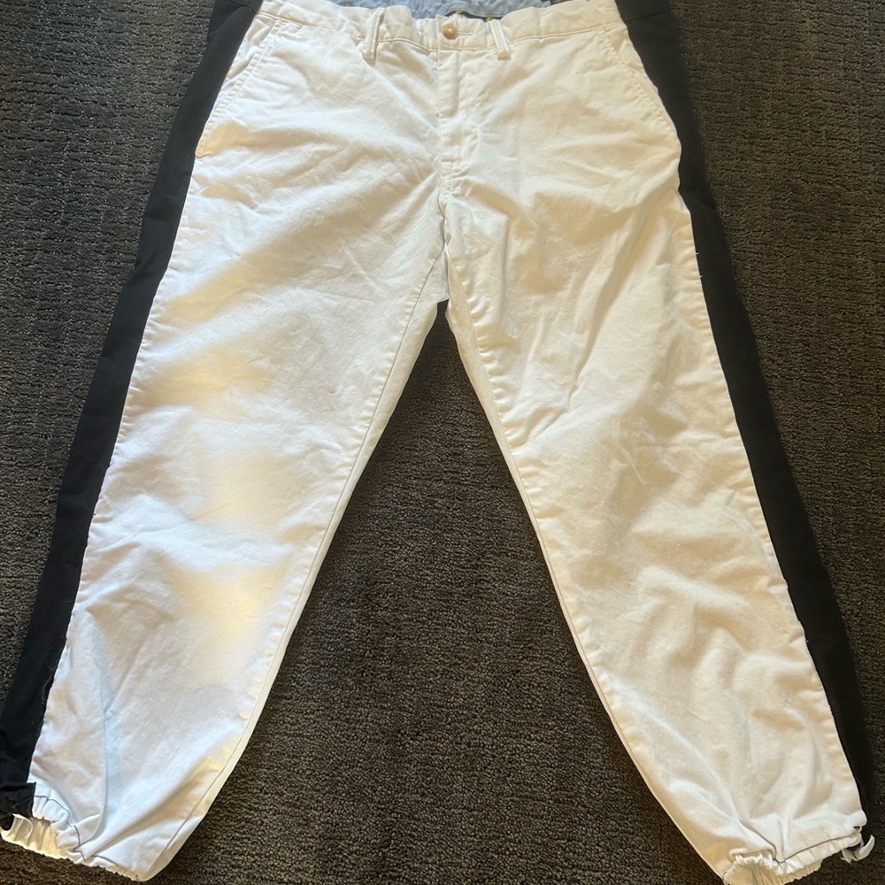 Polo by Ralph Lauren White and Black Chino Pants